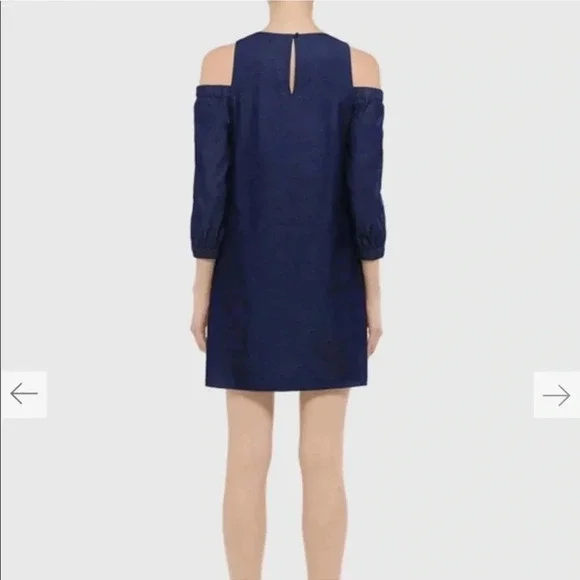 Tibi Cold Shoulder Mini Dress size 2 - Picture 2 of 6